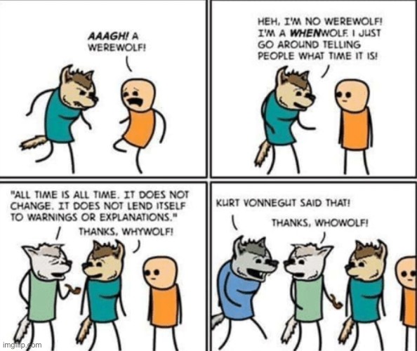 I ain’t a werewolf, bud. | image tagged in whenwolf,whowolf,wherewolf,whywolf | made w/ Imgflip meme maker