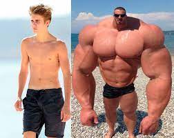 weak man vs strong man Blank Meme Template