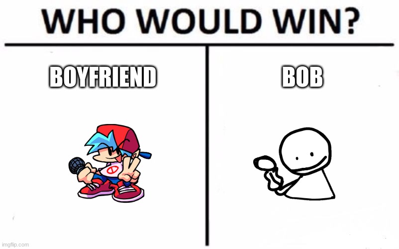 Who Would Win? | BOYFRIEND; BOB | image tagged in memes,who would win | made w/ Imgflip meme maker