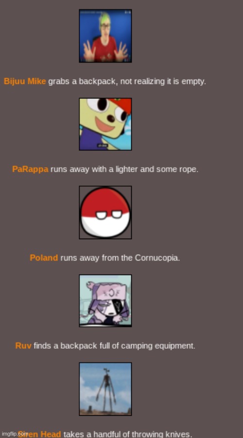 There goes poland! | image tagged in hunger games | made w/ Imgflip meme maker