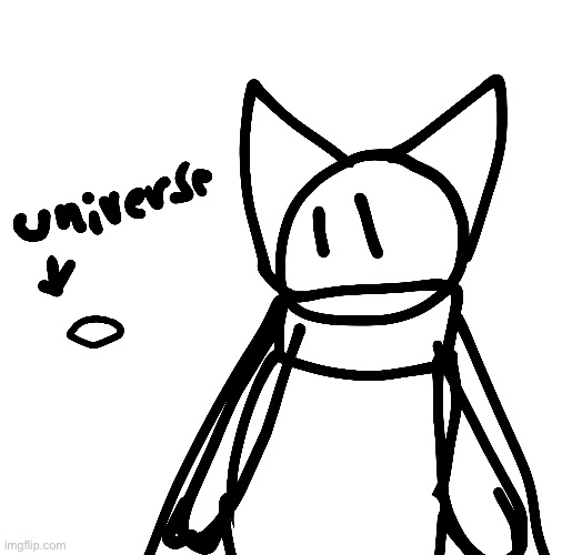 Quick little reference sketch lmao, also this is just her maximum size | made w/ Imgflip meme maker