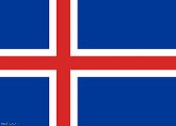 Iceland flag | image tagged in iceland | made w/ Imgflip meme maker