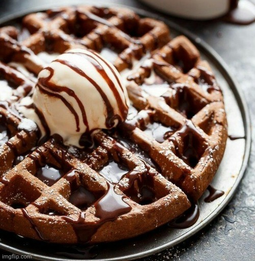 My Custom Template: Chocolate Buttered Waffle | image tagged in chocolate buttered waffle,templates,template,custom template | made w/ Imgflip meme maker