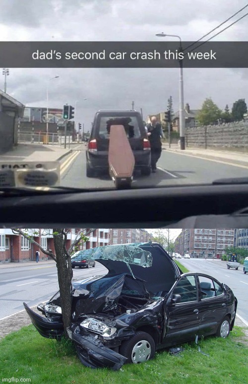 Image tagged in car crash,dark humor - Imgflip