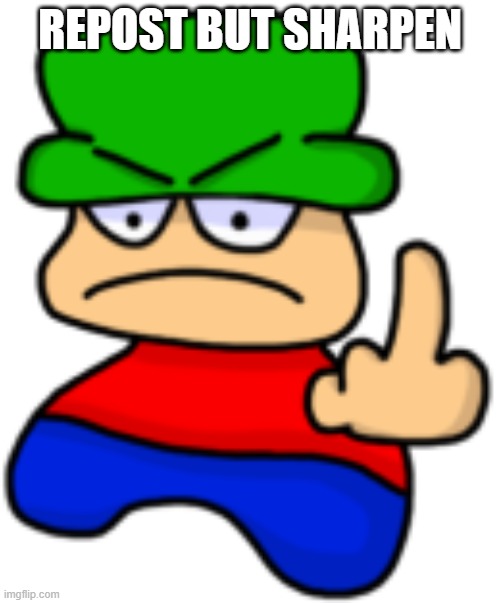 Bambi Middle Finger (Mad) | REPOST BUT SHARPEN | image tagged in bambi middle finger mad | made w/ Imgflip meme maker