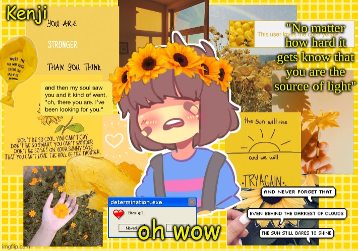 Frisk | oh wow | image tagged in frisk | made w/ Imgflip meme maker