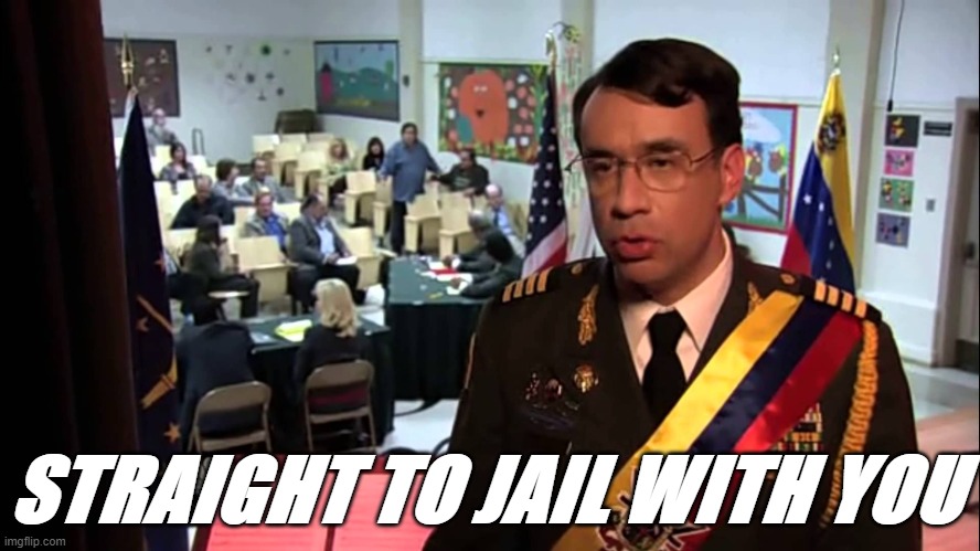 Straight to Jail | STRAIGHT TO JAIL WITH YOU | image tagged in straight to jail | made w/ Imgflip meme maker
