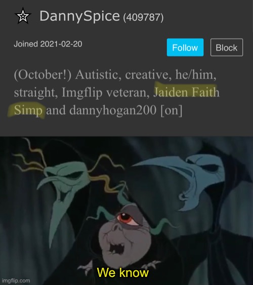 We know | made w/ Imgflip meme maker