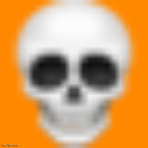 Skull emoji | image tagged in skull emoji | made w/ Imgflip meme maker