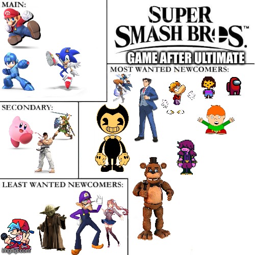 Smash bros Wanted | GAME AFTER ULTIMATE | image tagged in smash bros wanted,memes,video games | made w/ Imgflip meme maker