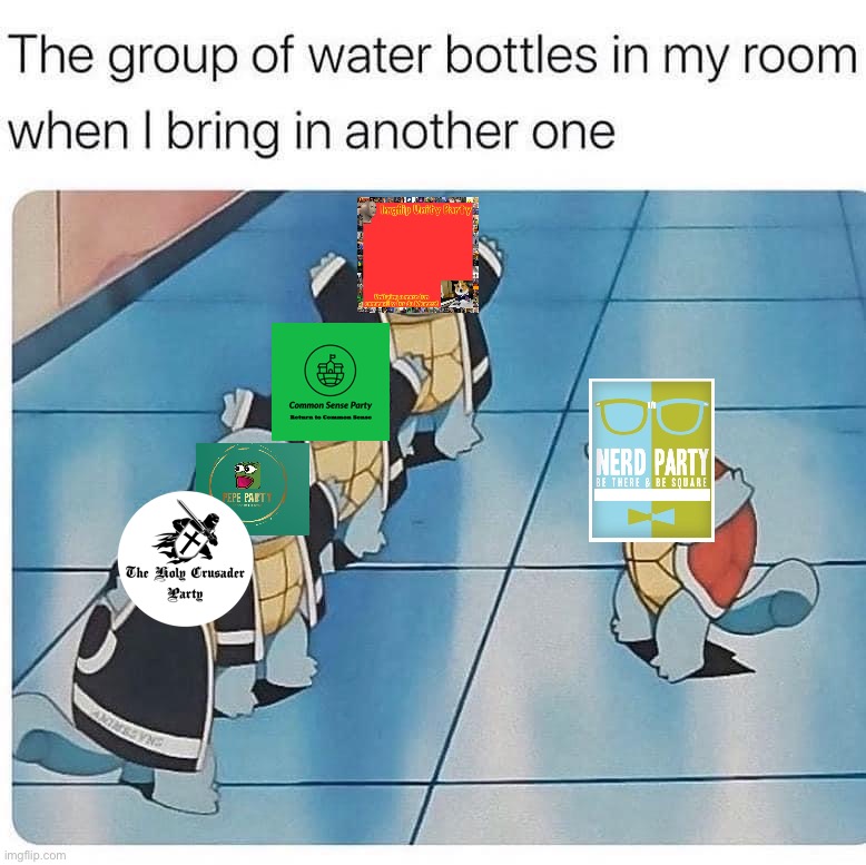 Squirtle water bottles | image tagged in squirtle water bottles | made w/ Imgflip meme maker