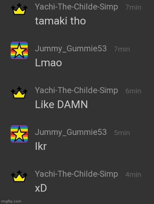 No one:  The first chat we did: | made w/ Imgflip meme maker