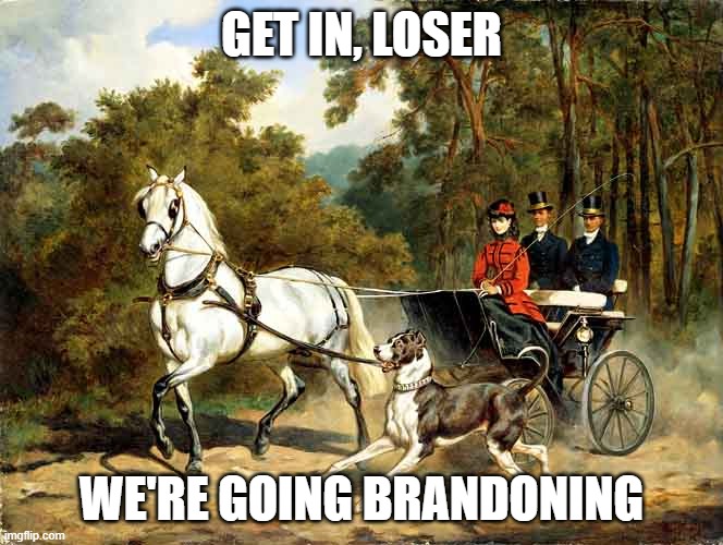 brandon | GET IN, LOSER; WE'RE GOING BRANDONING | image tagged in brandon | made w/ Imgflip meme maker