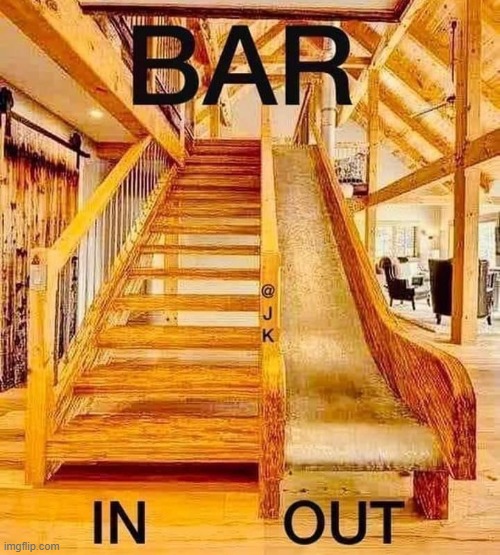 bar in a nutshell | image tagged in hehe boi | made w/ Imgflip meme maker