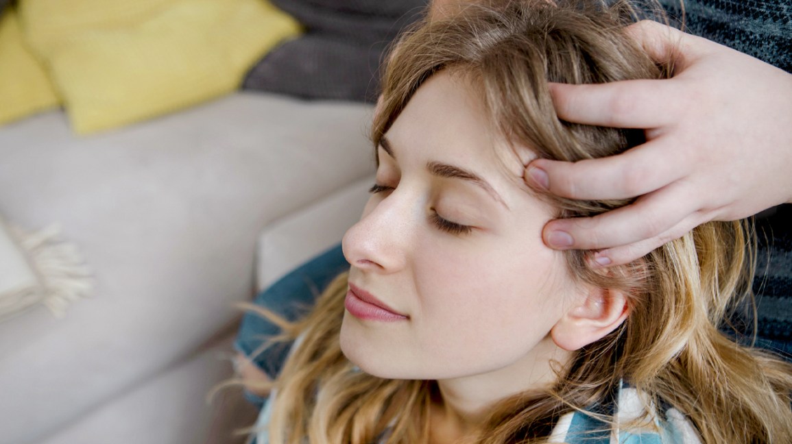 High Quality head massage Blank Meme Template