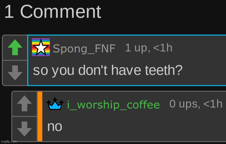 no teeth | image tagged in no teeth | made w/ Imgflip meme maker