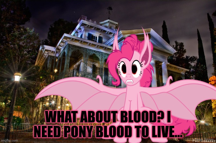 WHAT ABOUT BLOOD? I NEED PONY BLOOD TO LIVE... | made w/ Imgflip meme maker