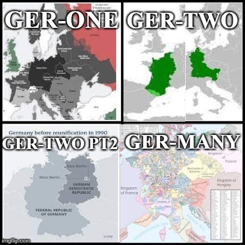 Which one was the worst? | image tagged in germany,map,four sections,numbers,history | made w/ Imgflip meme maker