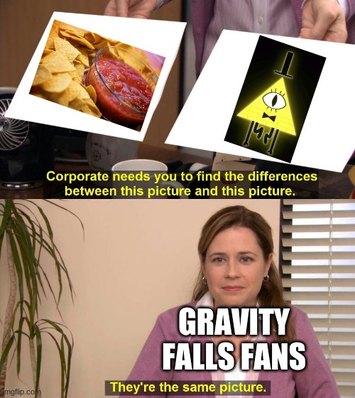 They are the same picture | GRAVITY FALLS FANS | image tagged in they are the same picture | made w/ Imgflip meme maker