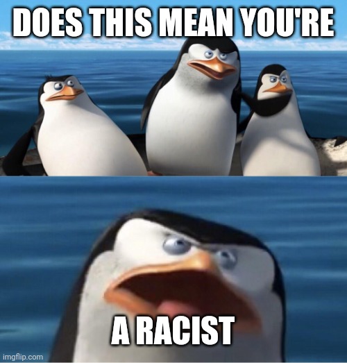 Wouldn't that make you | DOES THIS MEAN YOU'RE A RACIST | image tagged in wouldn't that make you | made w/ Imgflip meme maker