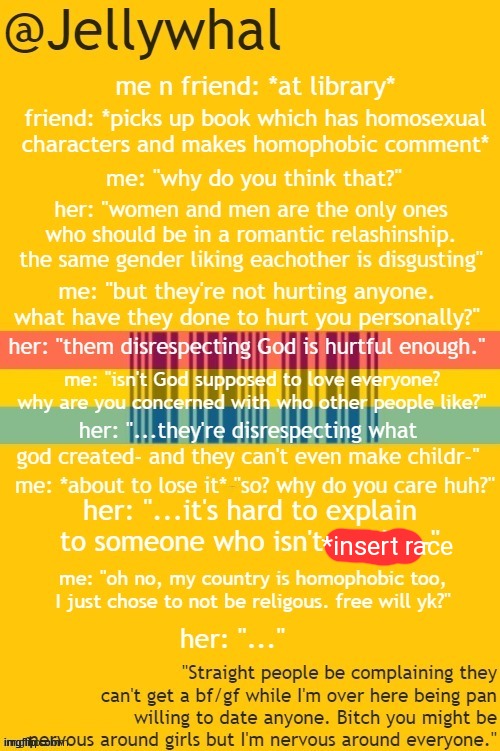Covered it cuz people might think I'm racist or some shit | *insert race | made w/ Imgflip meme maker
