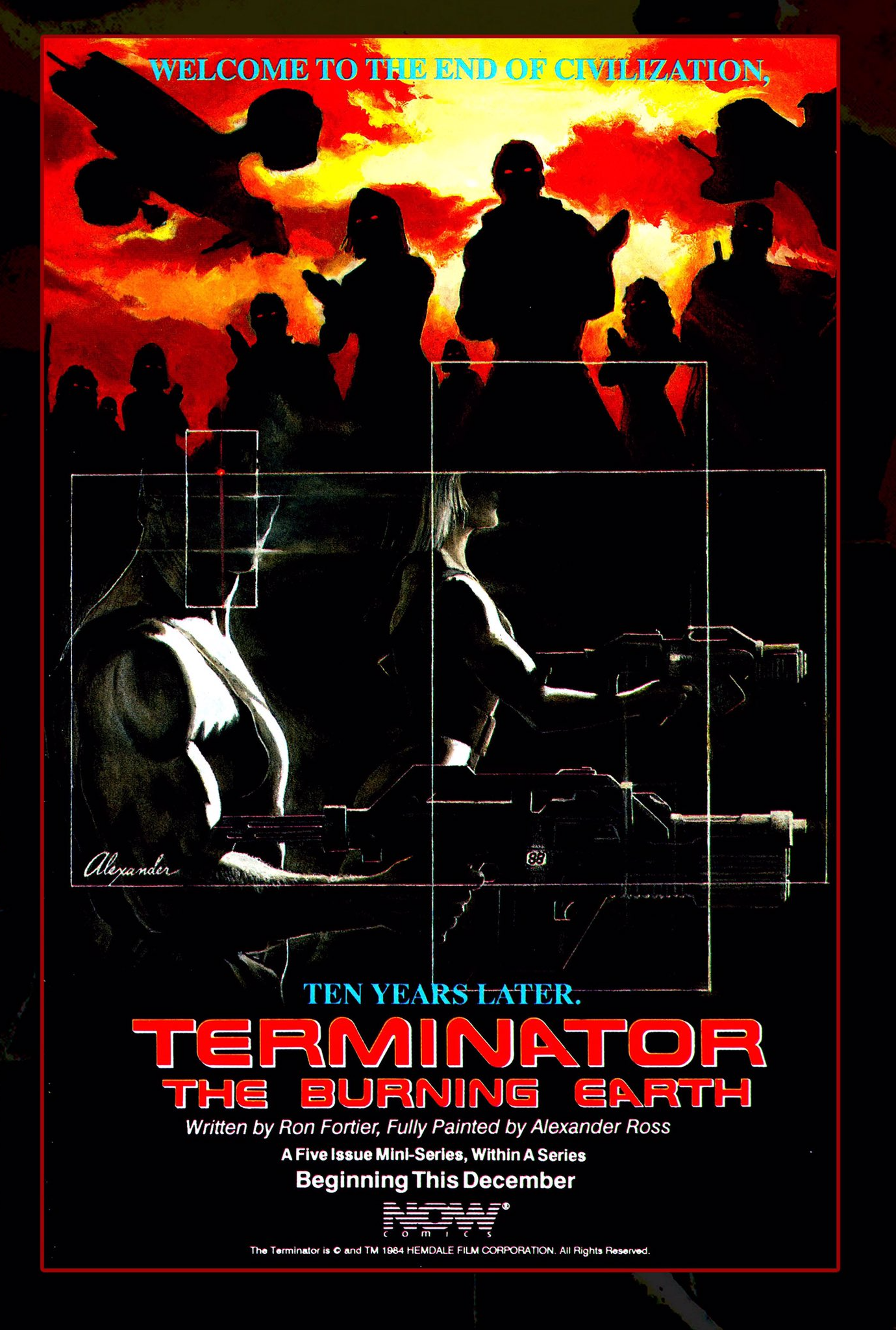 High Quality TERMINATOR: THE BURNING EARTH Poster 3 Blank Meme Template