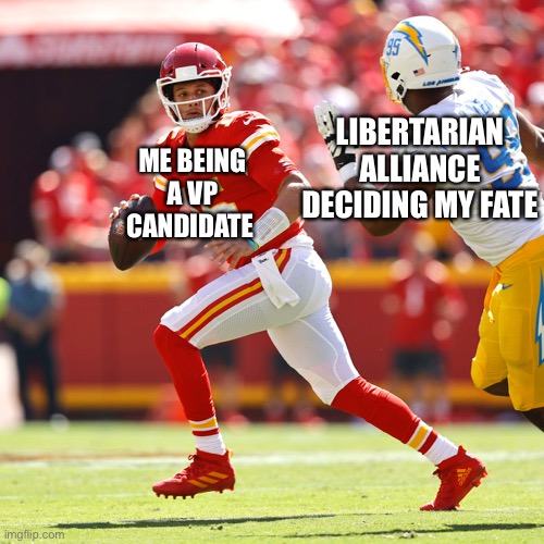LIBERTARIAN ALLIANCE DECIDING MY FATE; ME BEING A VP CANDIDATE | made w/ Imgflip meme maker
