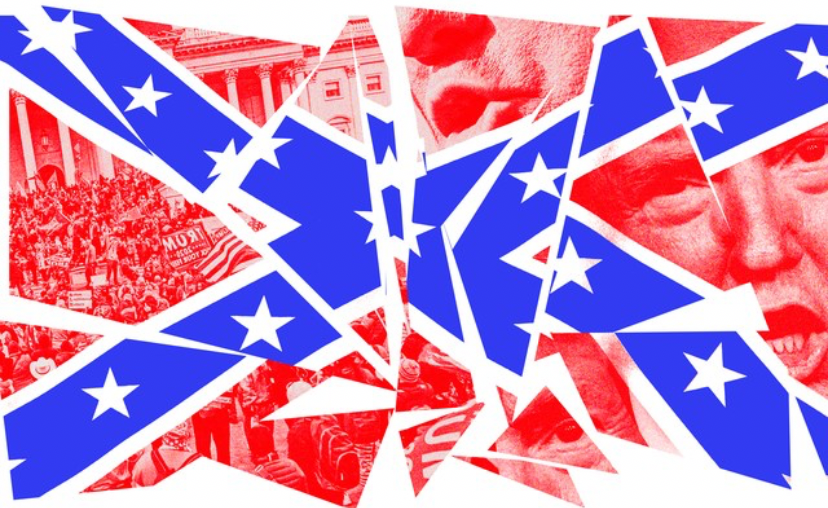 Trump traitor confederate flag Blank Meme Template