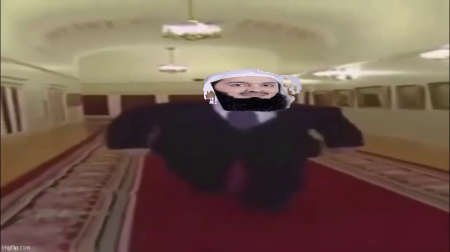 High Quality Mufti menk wide walk Blank Meme Template