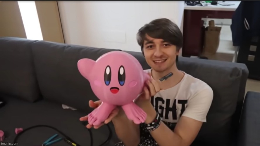 Here, have a kirby with human feet - Imgflip