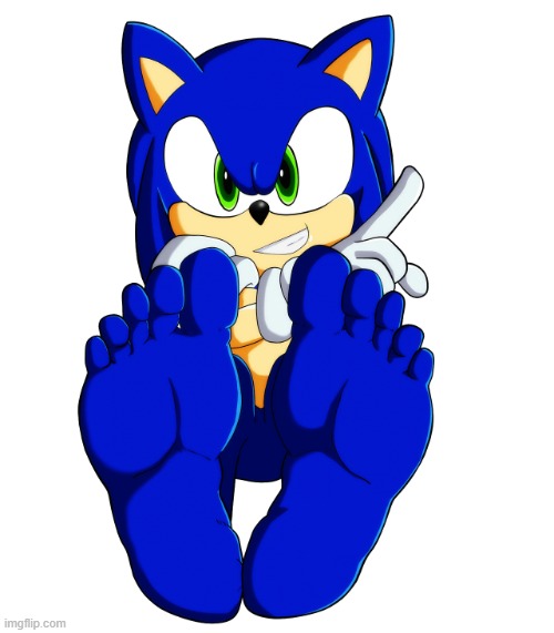 THE CRINGE. | image tagged in sonic's feet,memes,fun,feet,sonic | made w/ Imgflip meme maker