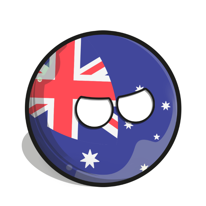 Australiaball is mad Blank Meme Template