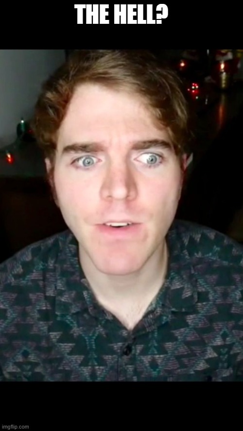 Shane Dawson Paused  | THE HELL? | image tagged in shane dawson paused | made w/ Imgflip meme maker