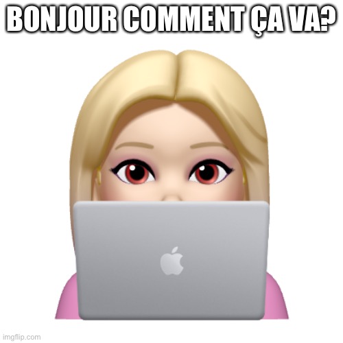 Peach is looking | BONJOUR COMMENT ÇA VA? | image tagged in peach is looking | made w/ Imgflip meme maker