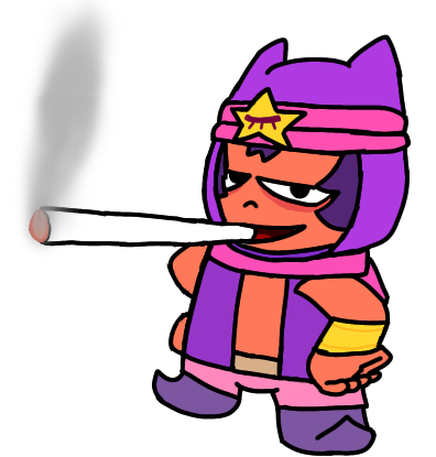 High Quality Sandy smokes a fat blunt Blank Meme Template