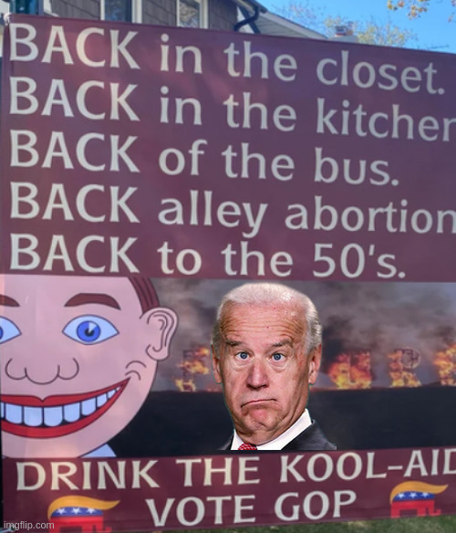 Some brave soul put this sign on their lawn | image tagged in gop,rumpt,biden,truth | made w/ Imgflip meme maker