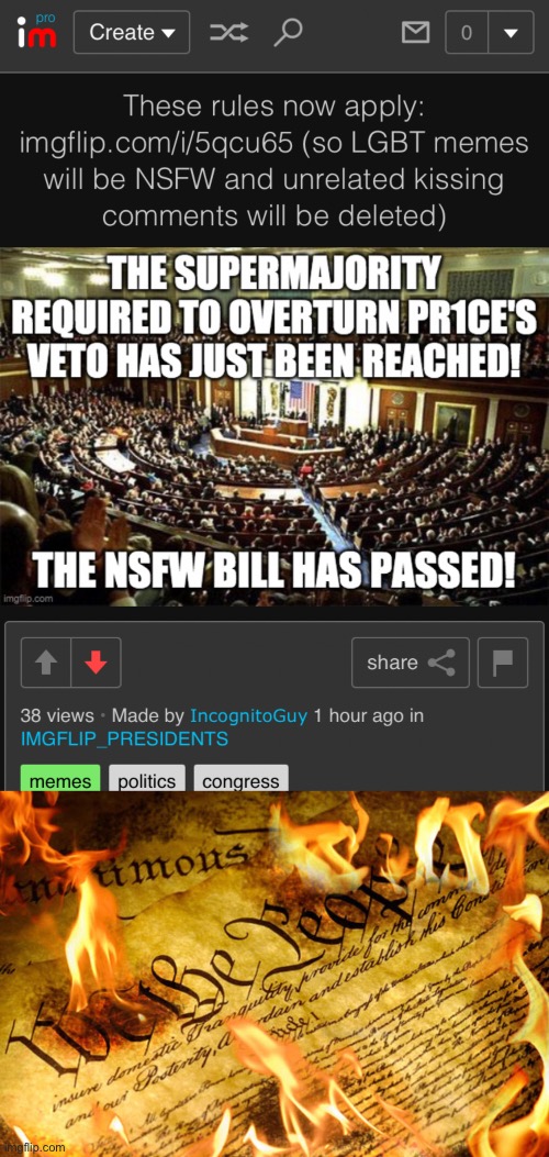 If this doesn’t convince you AUP doesn’t care at all about freedom of speech, nothing will. | made w/ Imgflip meme maker