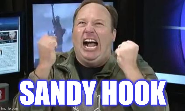 Alex Jones | SANDY HOOK | image tagged in alex jones | made w/ Imgflip meme maker