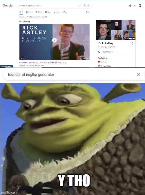 y tho | Y THO | image tagged in shrek worried | made w/ Imgflip meme maker