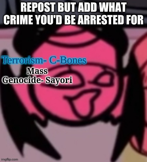 Mass Genocide- Sayori | made w/ Imgflip meme maker