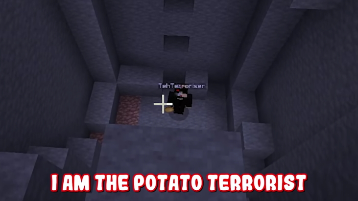 High Quality Terroriser I'm the potato terrorist Blank Meme Template