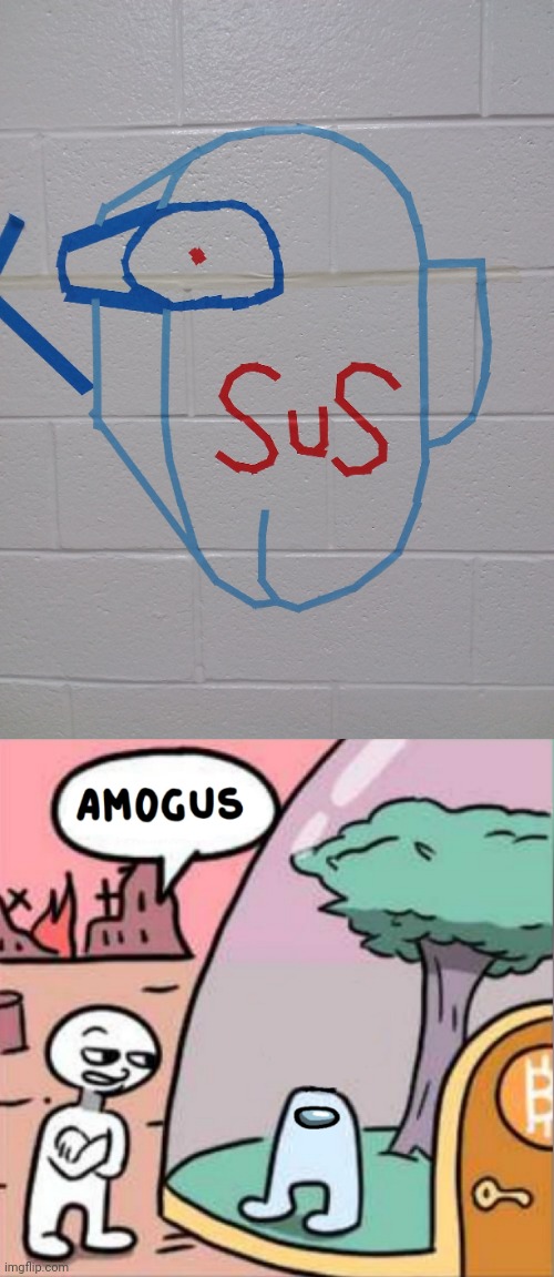 Made among us in art class | image tagged in amogus,sus,school | made w/ Imgflip meme maker