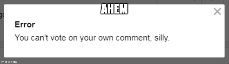 error | AHEM | image tagged in error | made w/ Imgflip meme maker