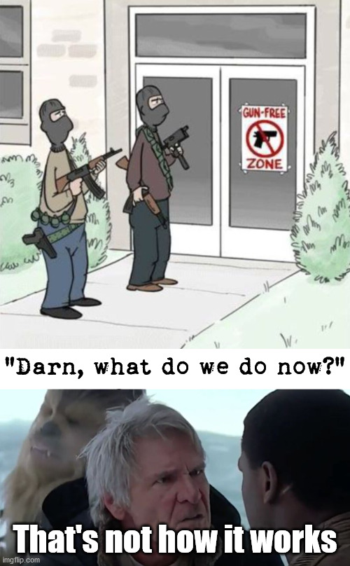 "Darn, what do we do now?"; That's not how it works | image tagged in that's not how it works,political meme | made w/ Imgflip meme maker
