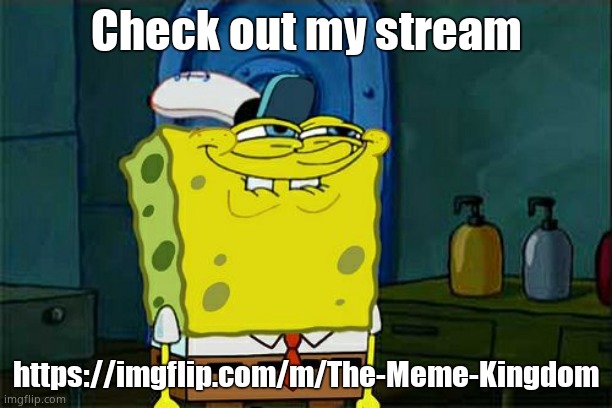 I need to stream plug because i want to have a popular stream | Check out my stream; https://imgflip.com/m/The-Meme-Kingdom | image tagged in memes,don't you squidward,sorry i annoyed you | made w/ Imgflip meme maker