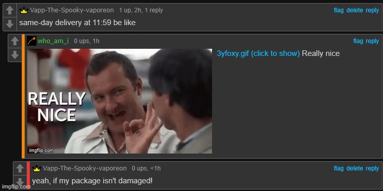 I gotta check my package!!! | made w/ Imgflip meme maker