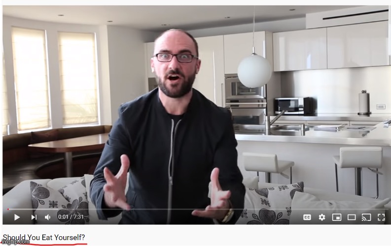 should you eat yourself? | image tagged in should you eat yourself | made w/ Imgflip meme maker