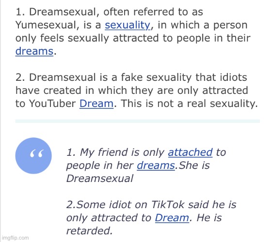 The definition of dreamsexual | image tagged in dream | made w/ Imgflip meme maker