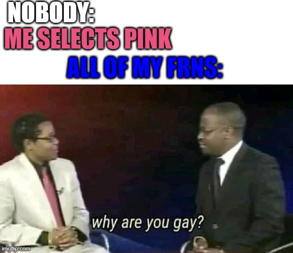 why are you gay meme