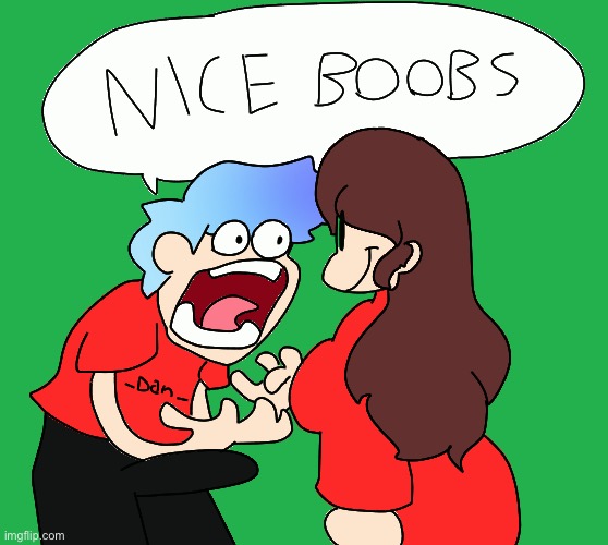 Male brain when boobs: BOOOOOBAS | image tagged in nice boobs jaiden | made w/ Imgflip meme maker